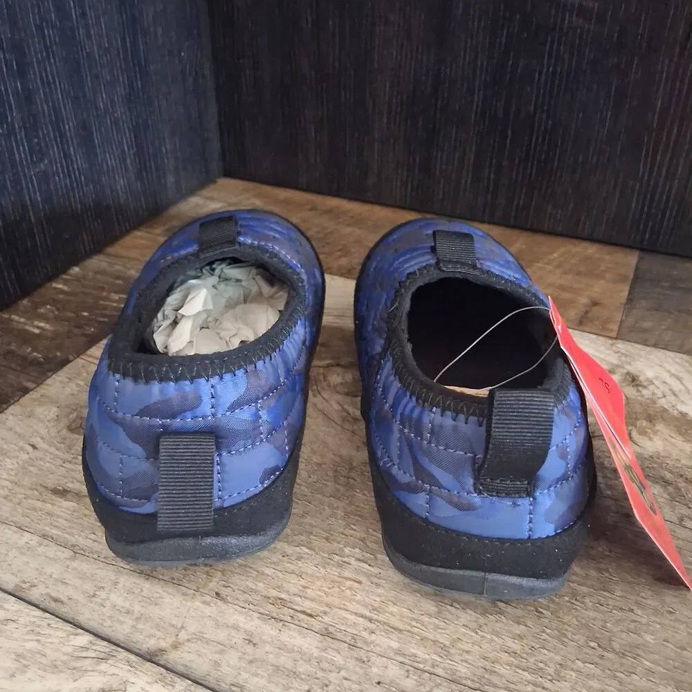 Deer Stags Little Kids Lil Yuma Quilted Slip-On House Shoe 13M Blue/Camo